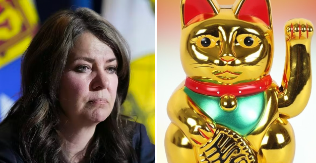 Alberta Premier Danielle Smith’s solid gold pussy cat