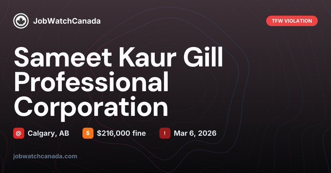 Sameet Kaur Gill – $216k TFW fine