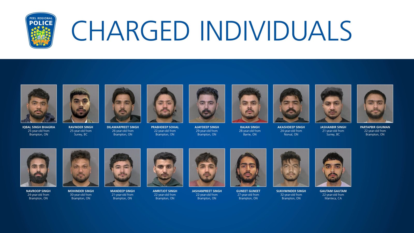 17 Punjabi nailed for 106 criminal charges